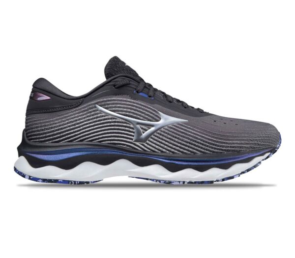 scarpa da running Mizuno Wave sky 5 nera e blu