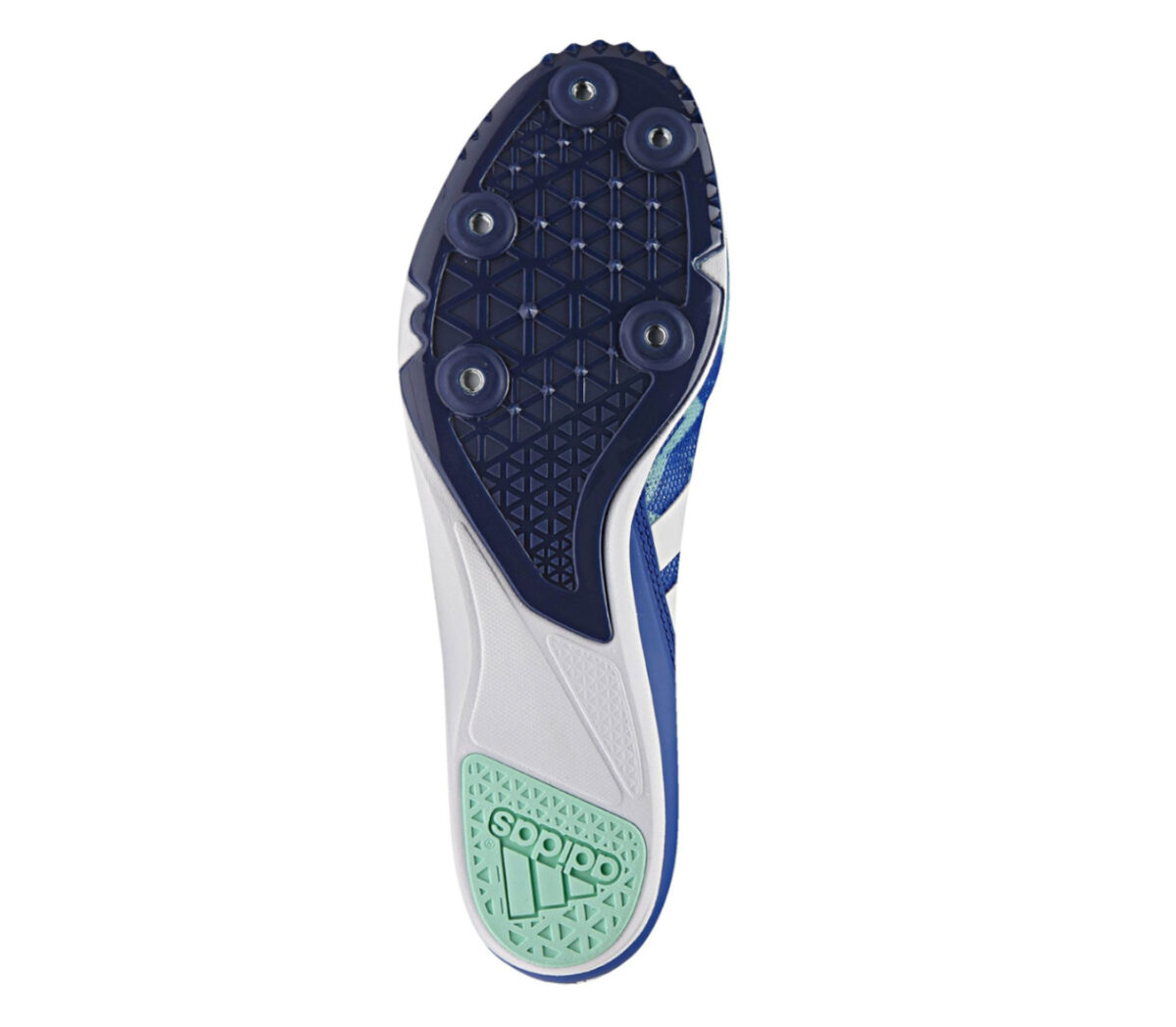 suola scarpa atletica mezzofondo adidas distancestar blu