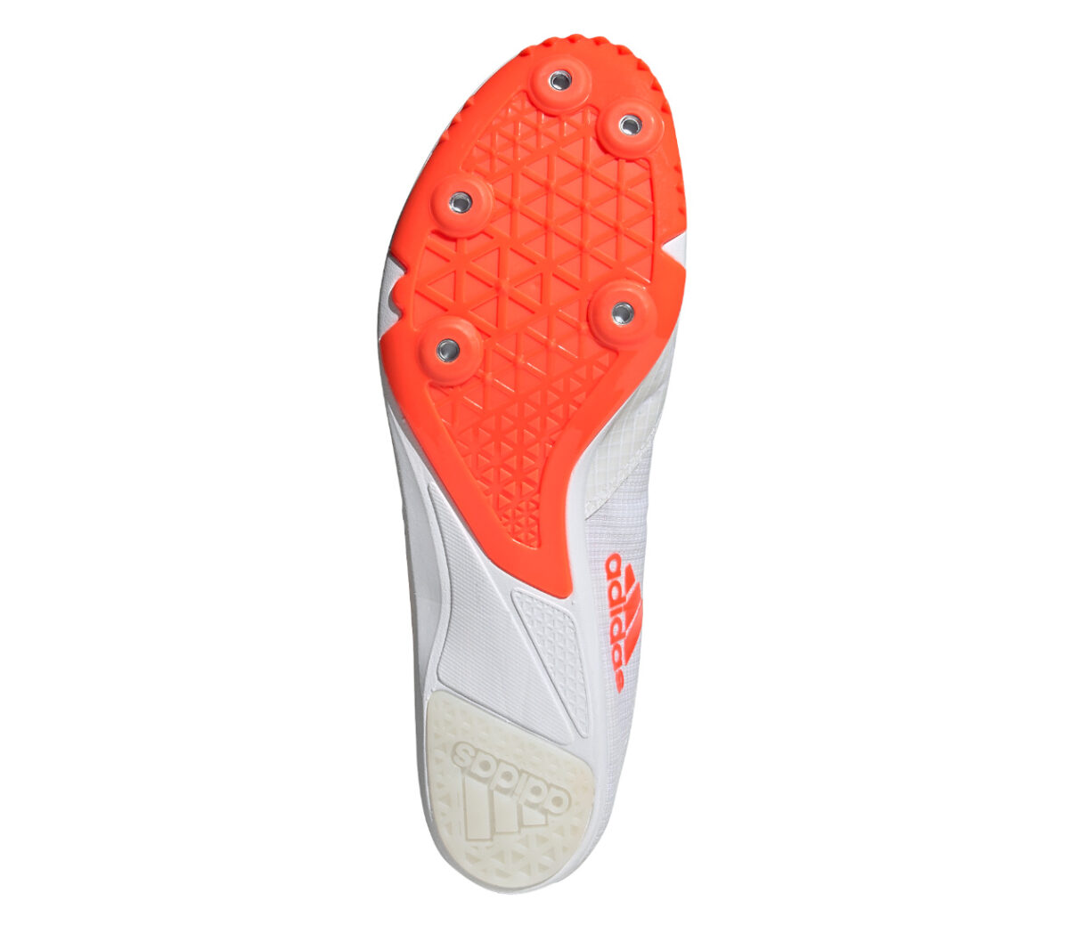 suola chiodata scarpa pista unisex adidas distancestar bianca