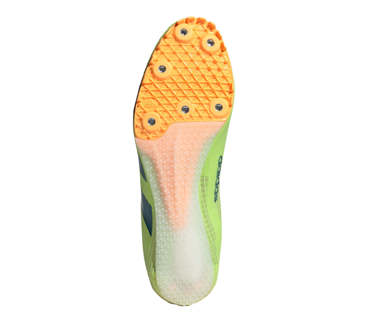 Suola Scarpa adidas sprintstar unisex arancione e verde