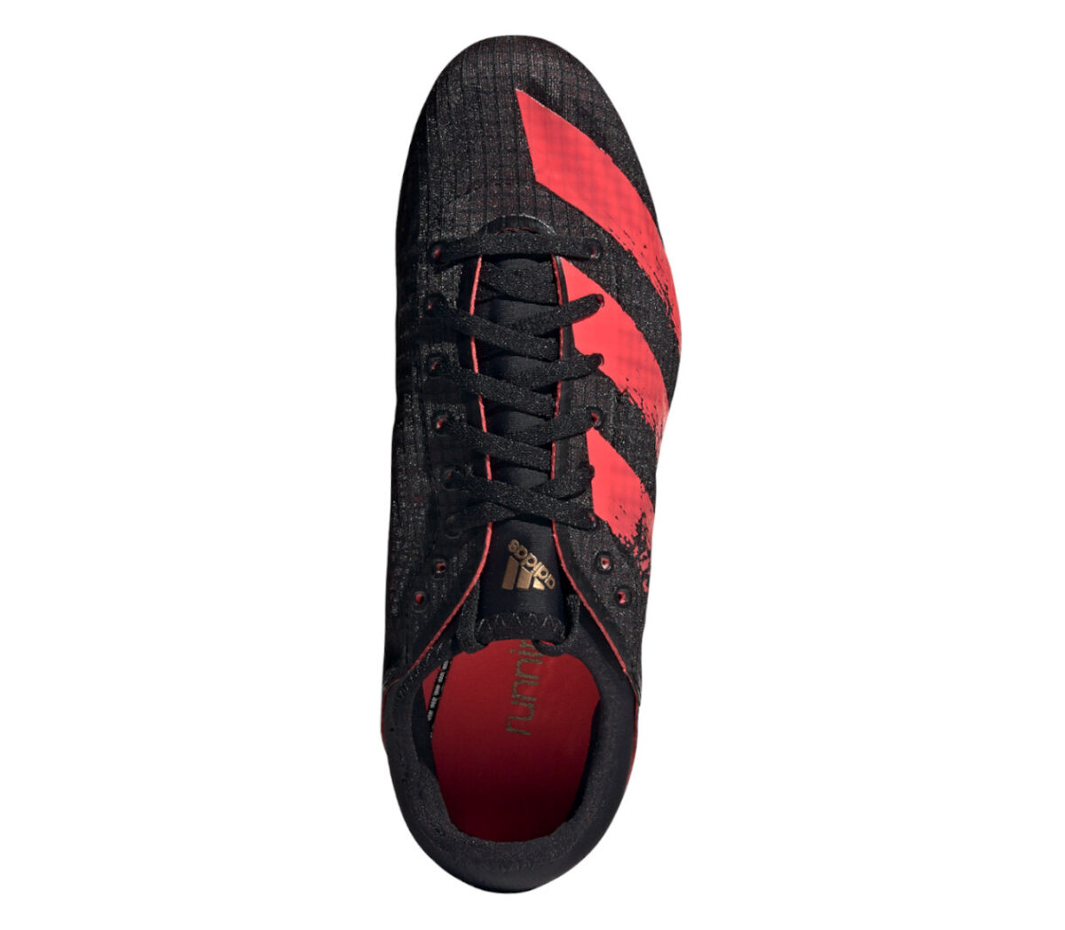 tomaia scarpe da atletica uomo adidas sprintstar nere e rosse