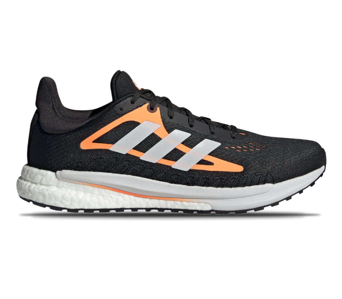 scarpa da running uomo adidas solar glide 3 nero e arancione