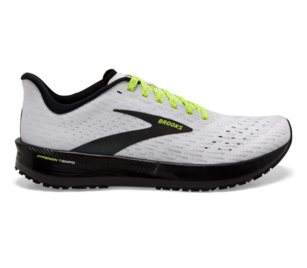 scarpa da running uomo reattiva e veloce brooks hyperion tempo grigia e nera