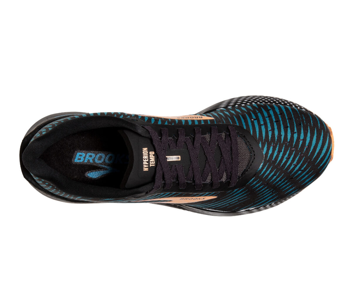 Tomaia Scarpa Brooks hyperion tempo uomo nera blu