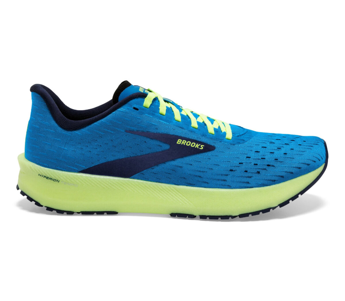 scarpa da running veloce e reattiva da uomo brooks hyperion tempo blu