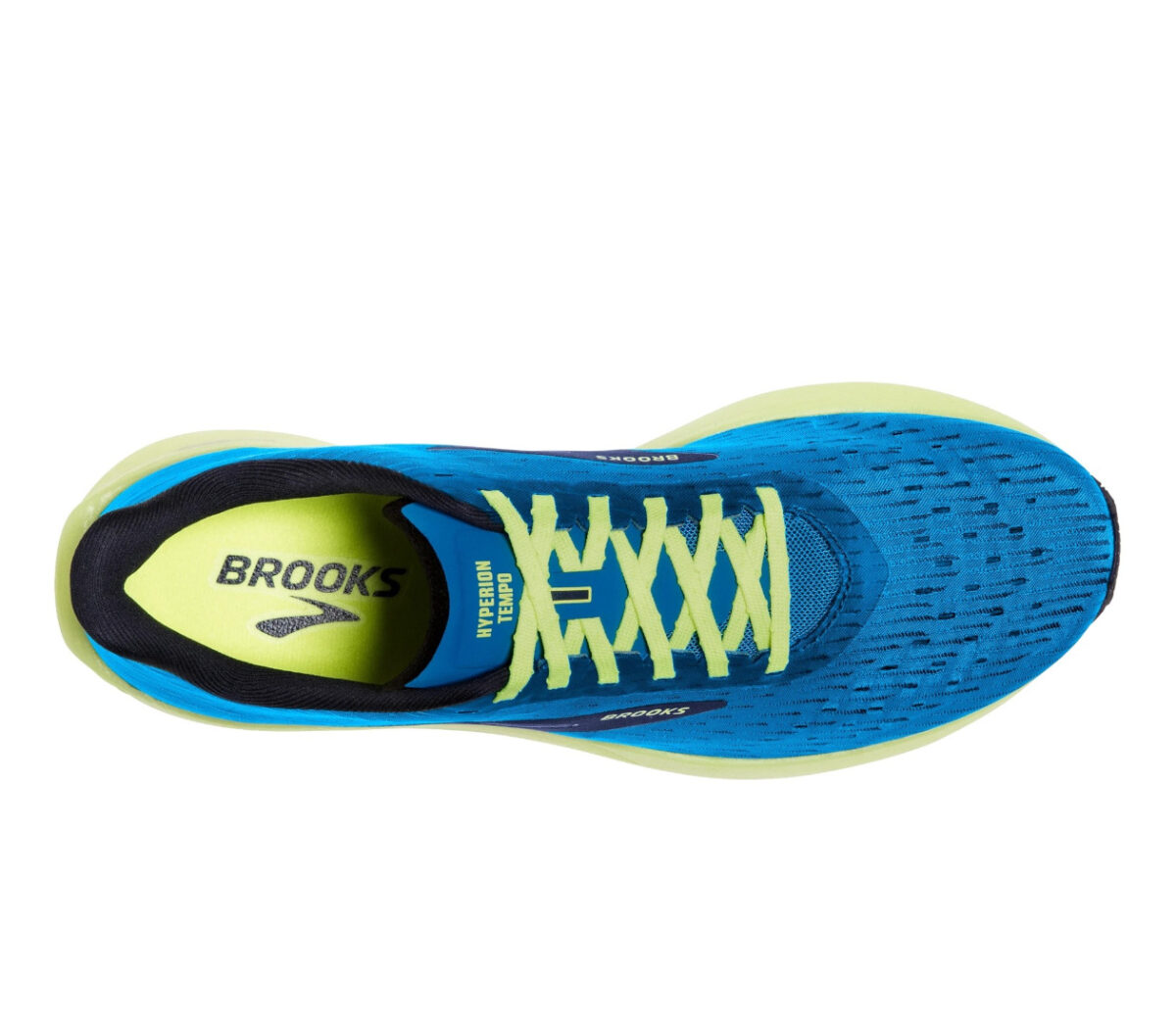 tomaia scarpa da running veloce e reattiva da uomo brooks hyperion tempo blu