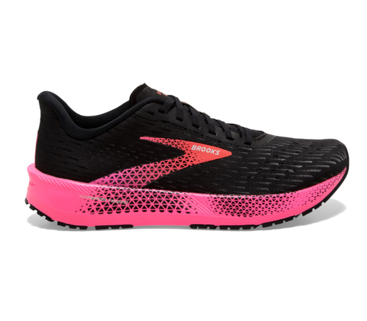 Scarpa brooks hyperion tepo donna nero e rosa