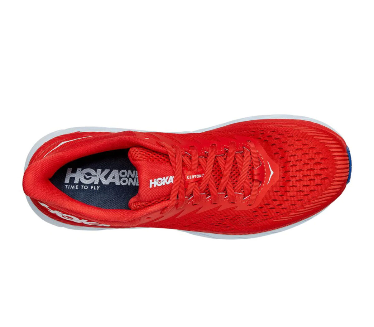 tomaia scarpe da running hoka clifton 7 rosse uomo