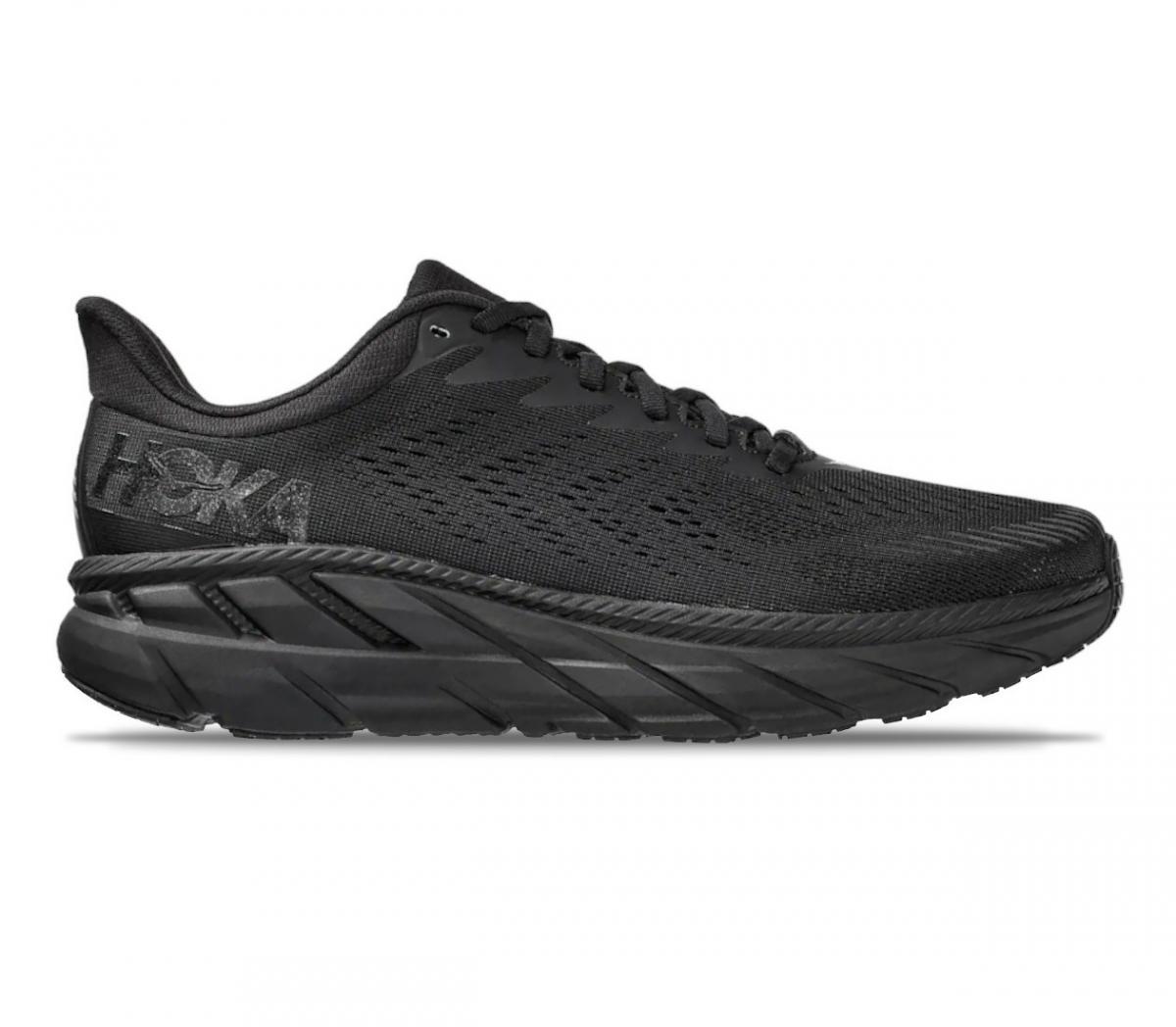 scarpa running uomo hoka one one clifton 7 uomo nera