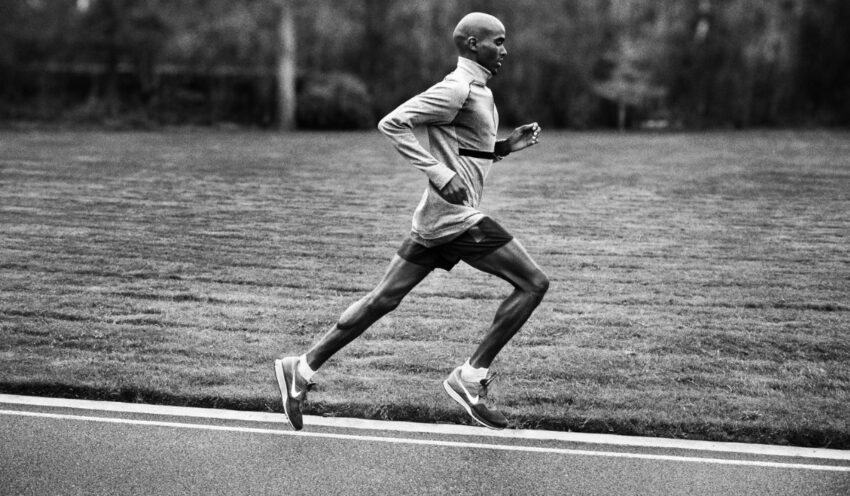 Mo farah corre allenamento con air zoom pegasus