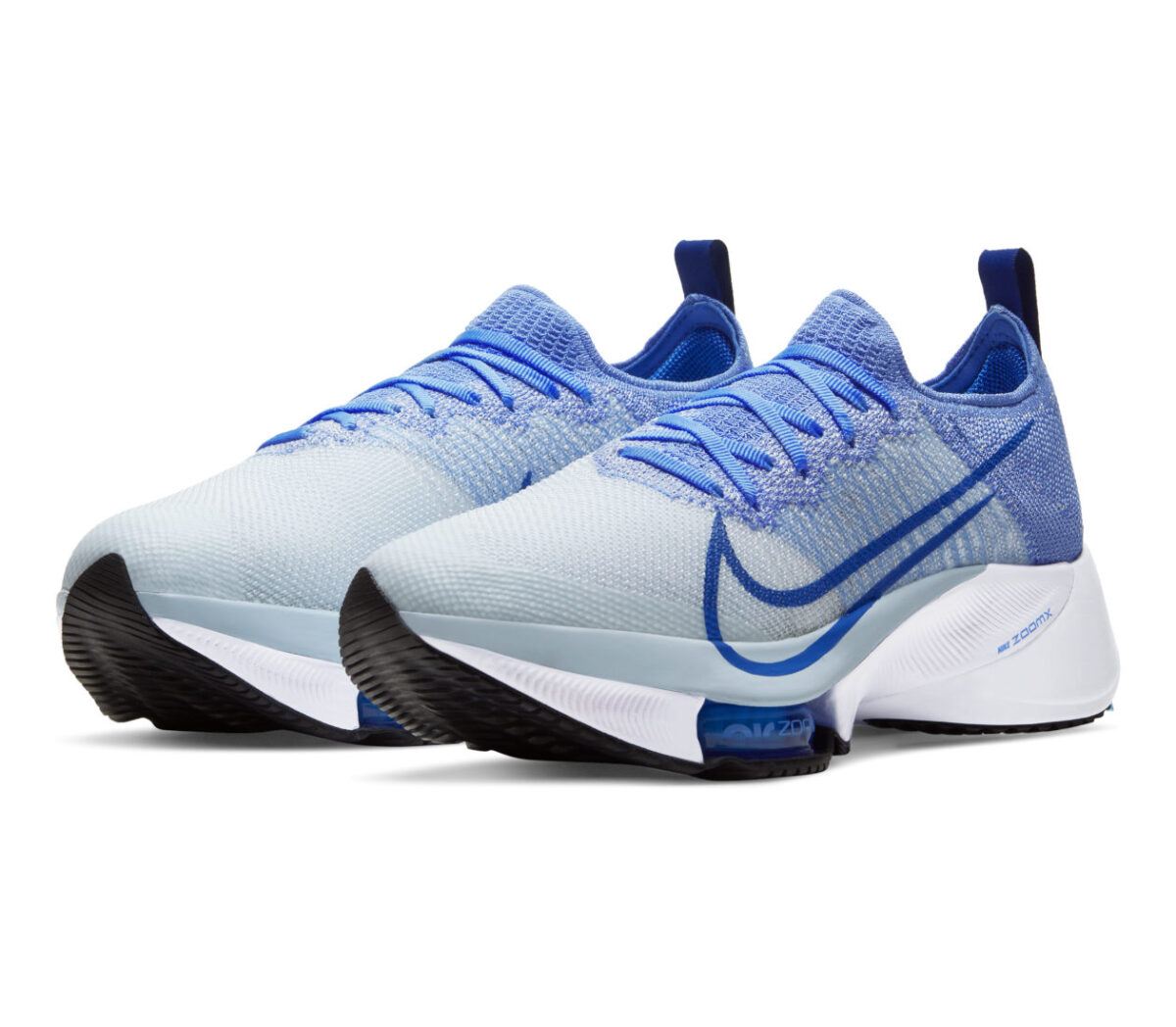 coppia di scarpe da running donna nike air zoom tempo next blu