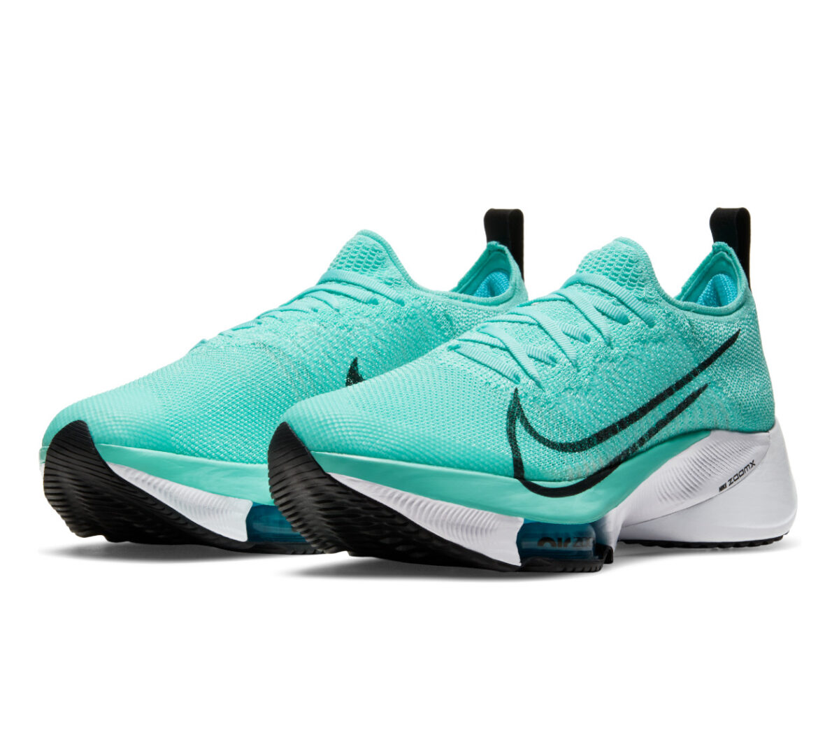 coppia scarpa running donna nike air zoom tempo next fk turchese