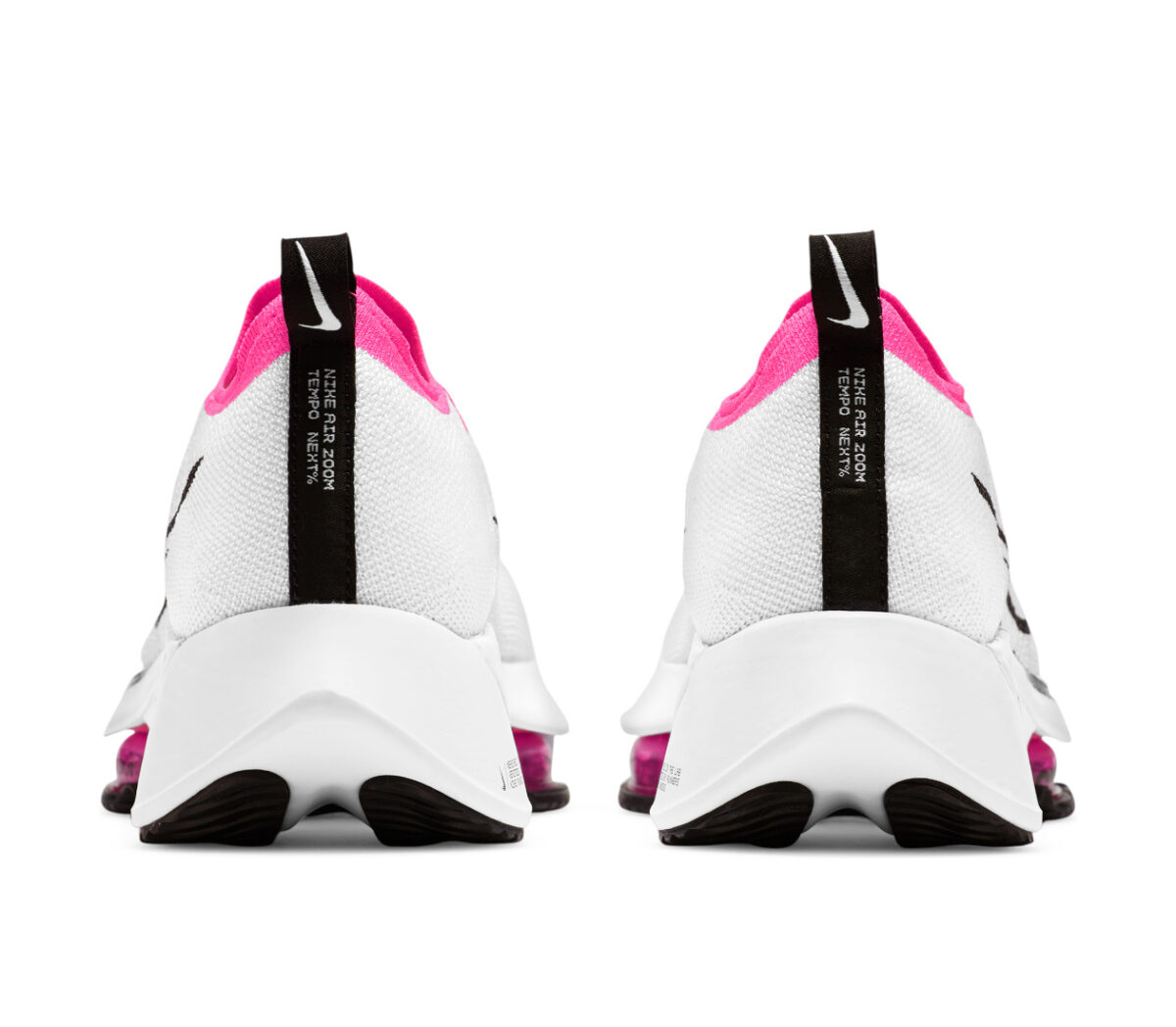 tallone scarpa running donna nike zoom tempo % bianca e rosa