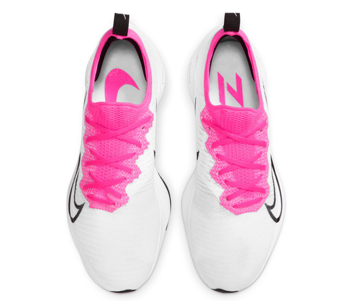 tomaia scarpa running donna nike zoom tempo % bianca e rosa