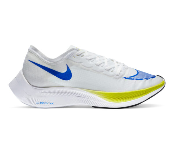 scarpa da running fibra di carbonio nike zoomx vaporfly bianca