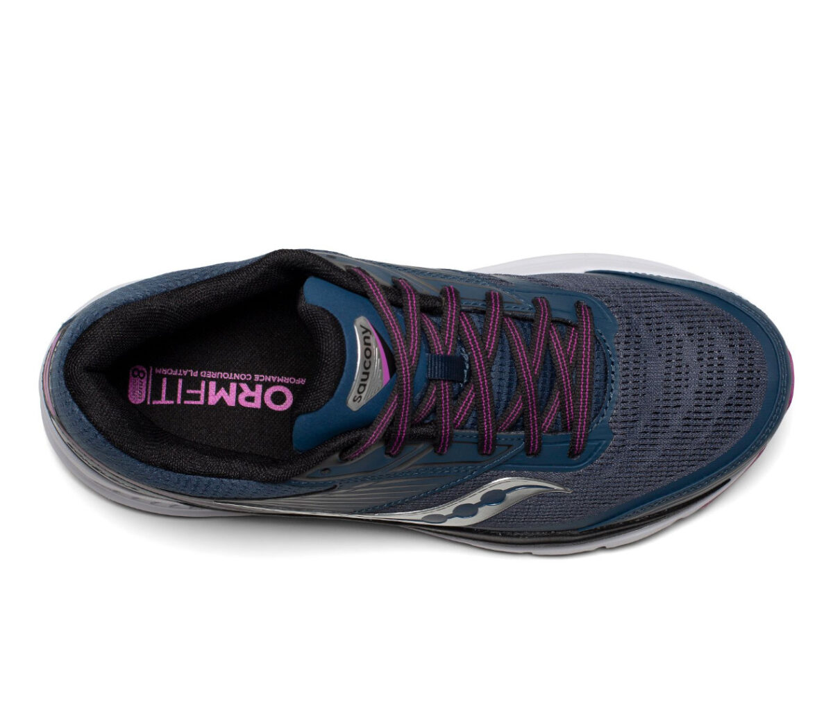tomaia scarpa da running donna saucony echelon 8 blu e viola