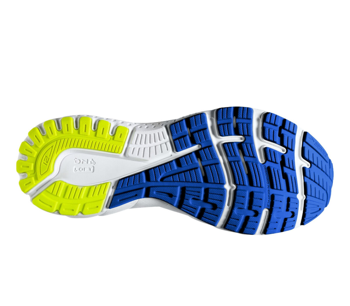 suola scarpa running per pronatori brooks adrenaline gts 21 grigio e blu