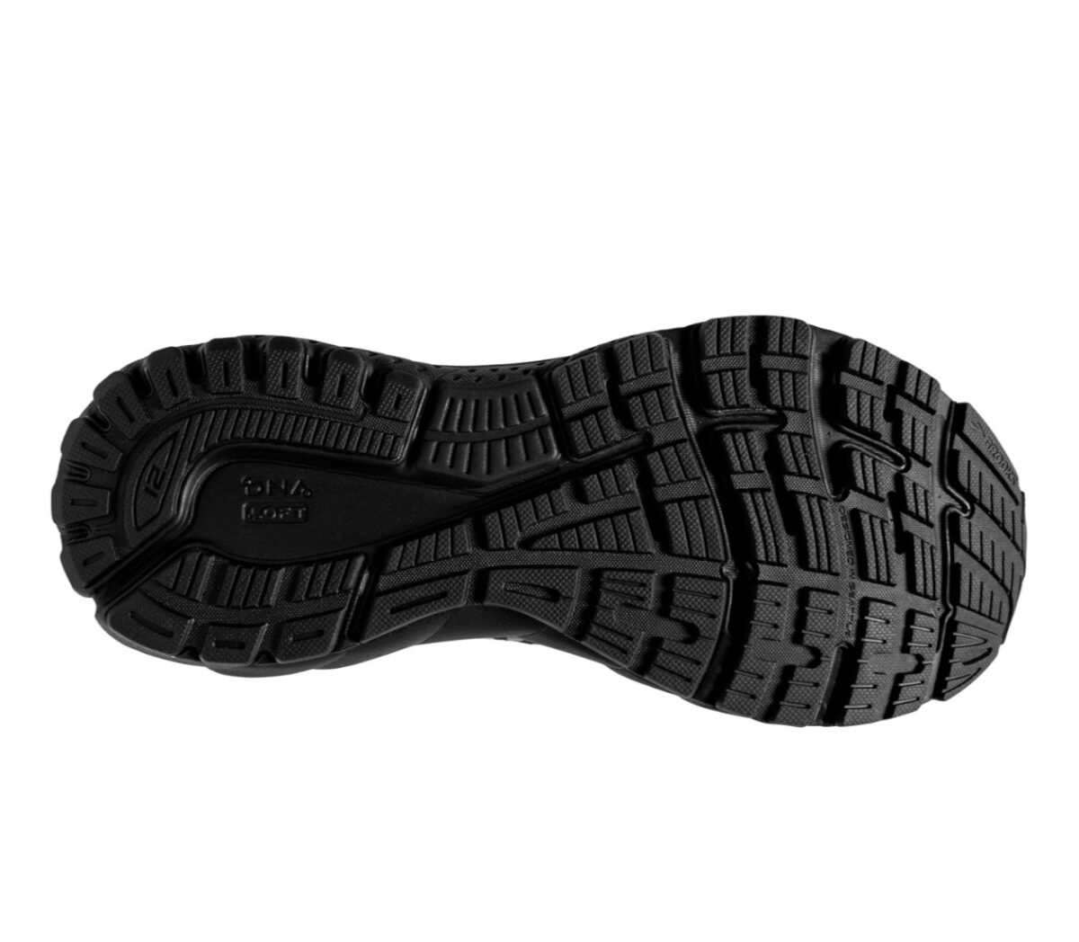 suola scarpa da running comoda per pronatori donna brooks adrenaline gts 21 nera