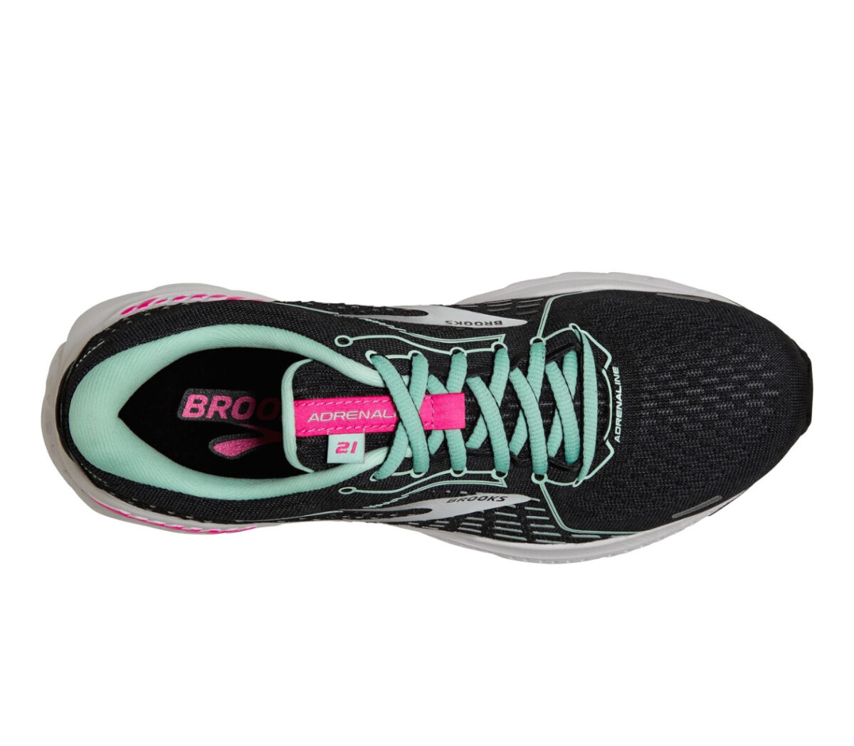 tomaia scarpe da running donna per pronazione brooks adrenaline gts 21 nere