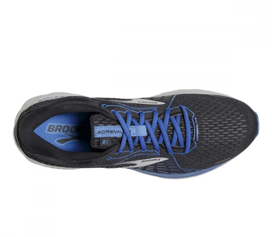 tomaia scarpe da running neutre brooks adrenaline gts 21 blu e nera