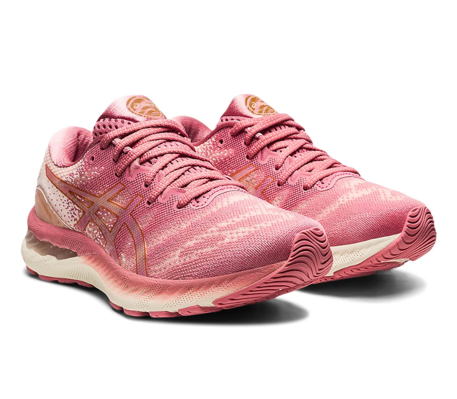 coppia scarpe da running donna asics gel nimbus 23 rosa