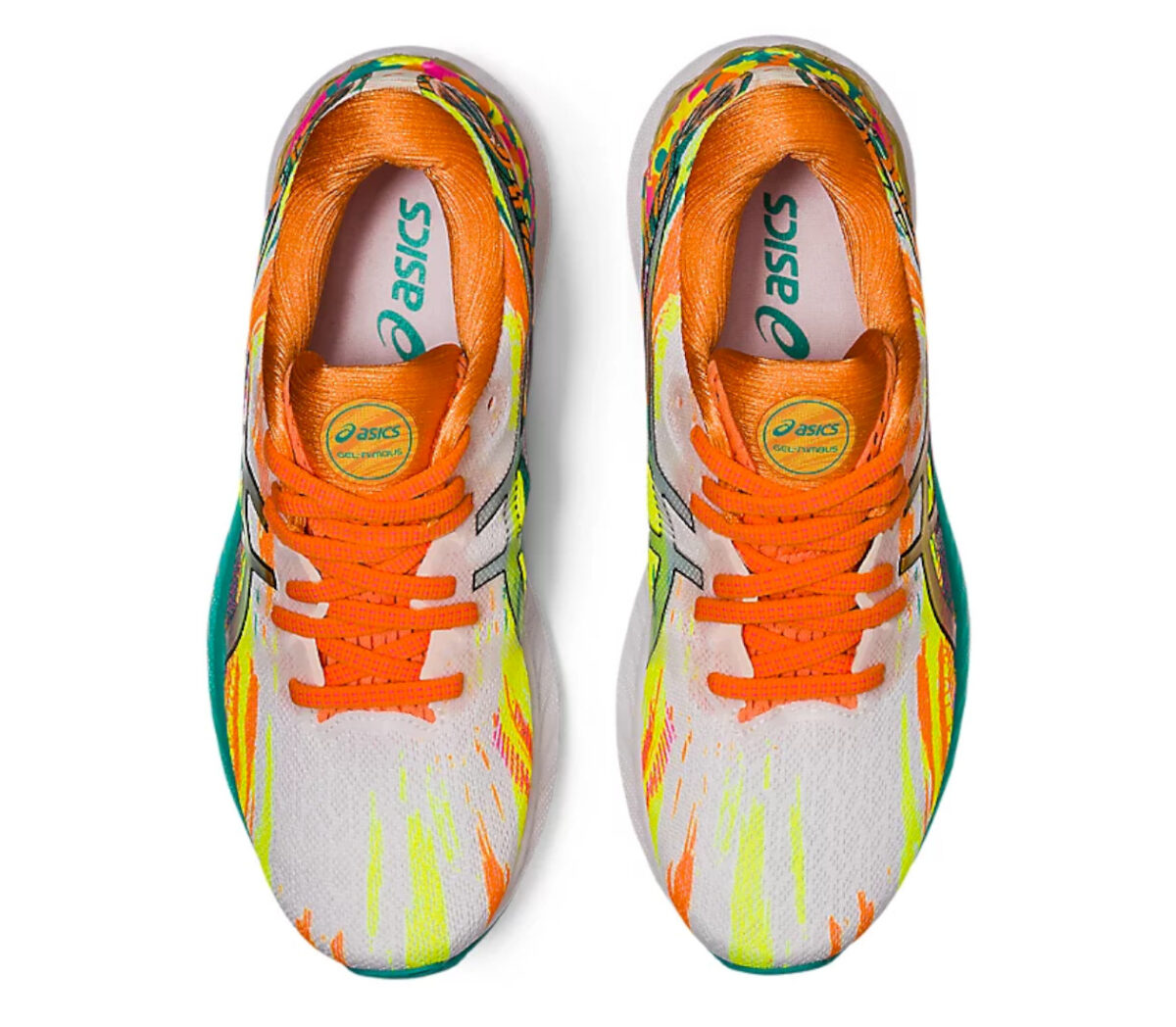scarpe running donna colorate asics gel nimbus 23 viste da sopra