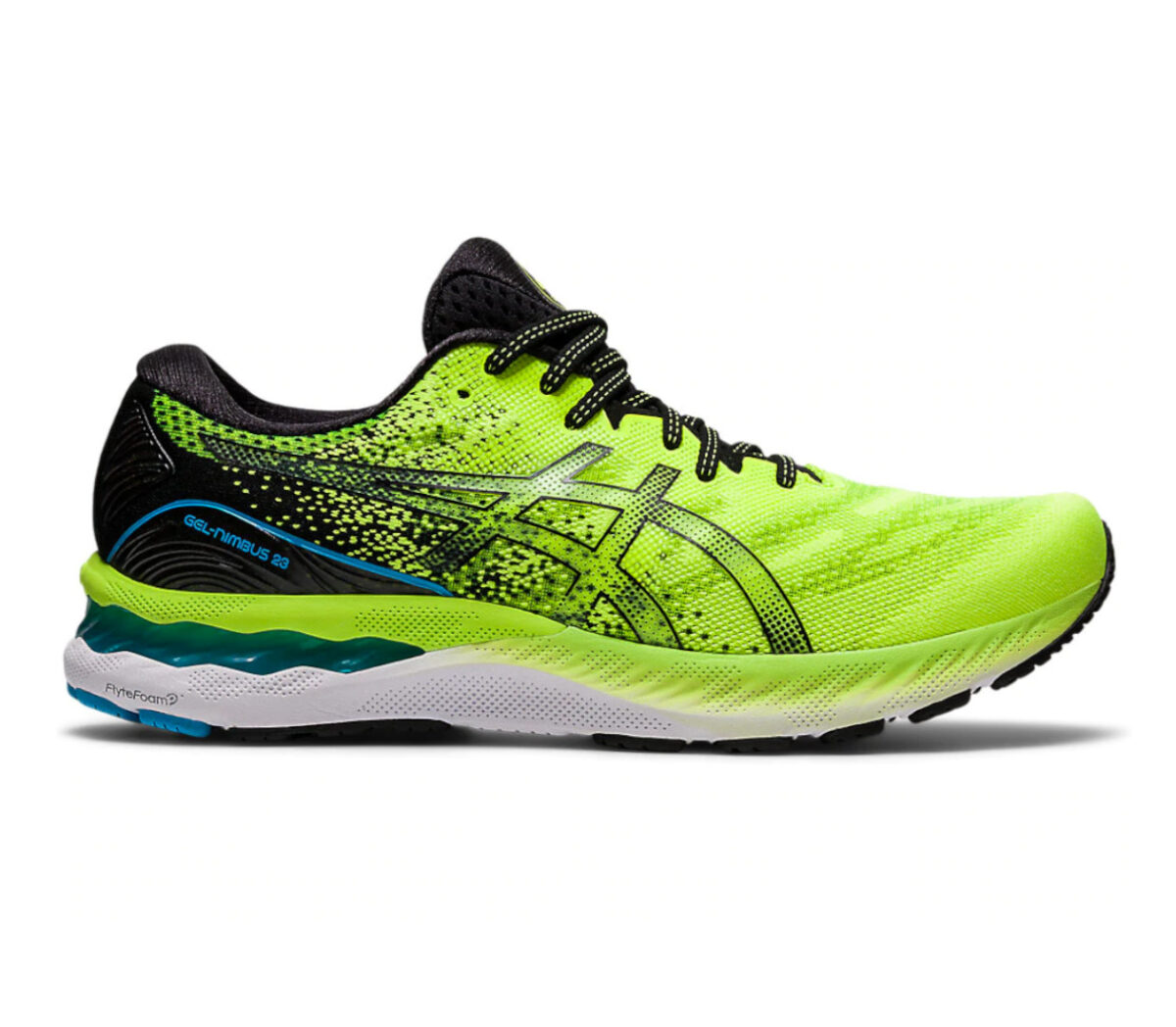 scarpa running uomo asics gel nimbus 23 colore giallo evidenziatore