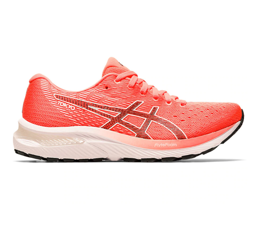 scarpa da running donna asics gel cumulus 22 rossa tokyo