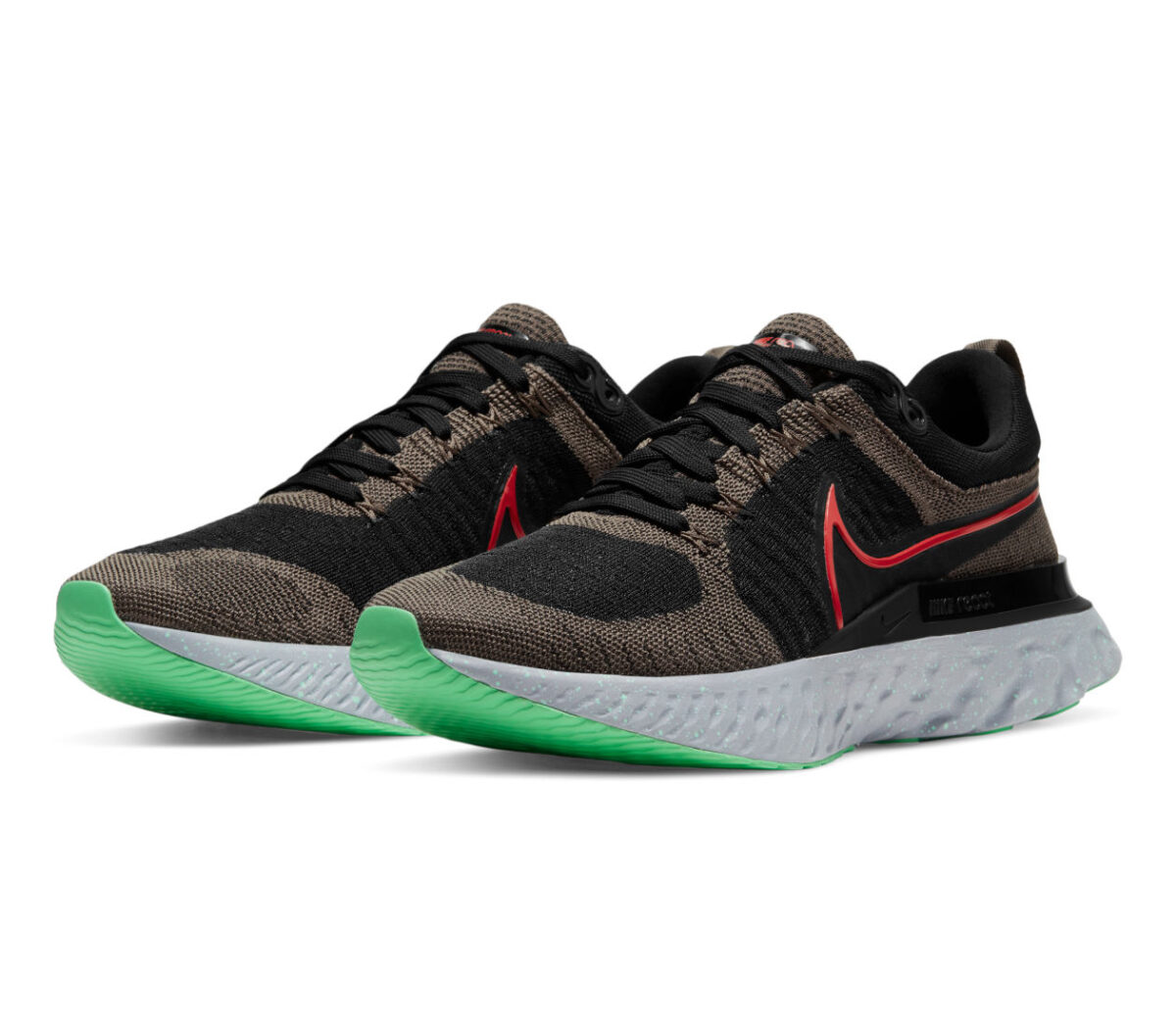 coppia scarpe da running Nike React Infinity Run Flyknit 2 verdi