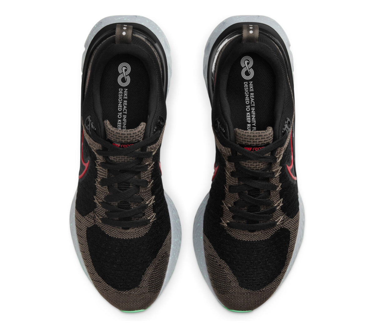 tomaia scarpe da running Nike React Infinity Run Flyknit 2 verdi