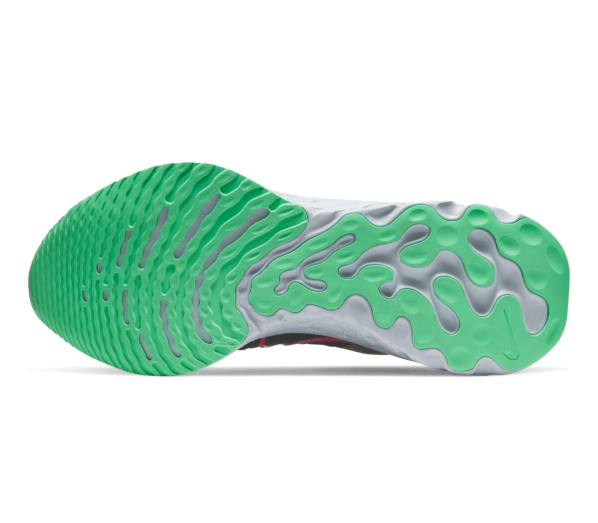 suola scarpe da running Nike React Infinity Run Flyknit 2 verdi