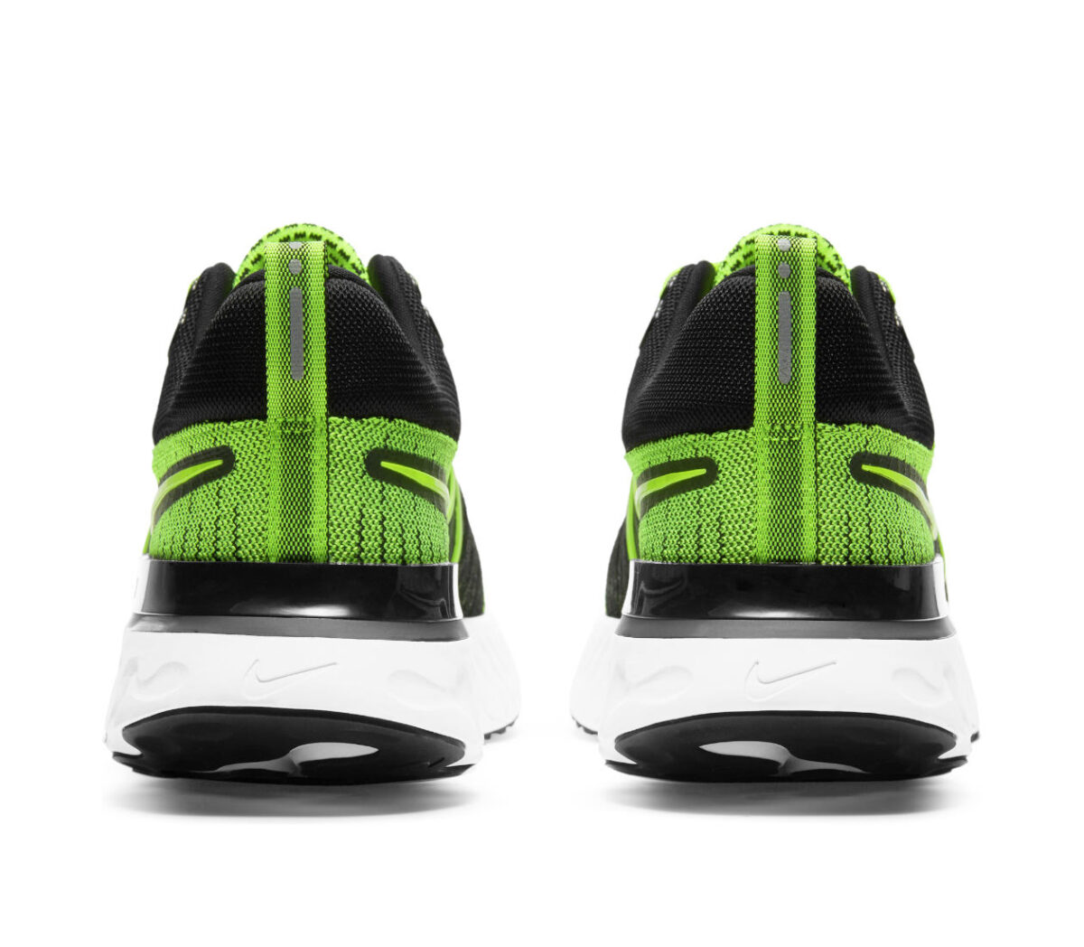 tallone scarpe da running Nike React Infinity Run Flyknit 2 verdi fluo