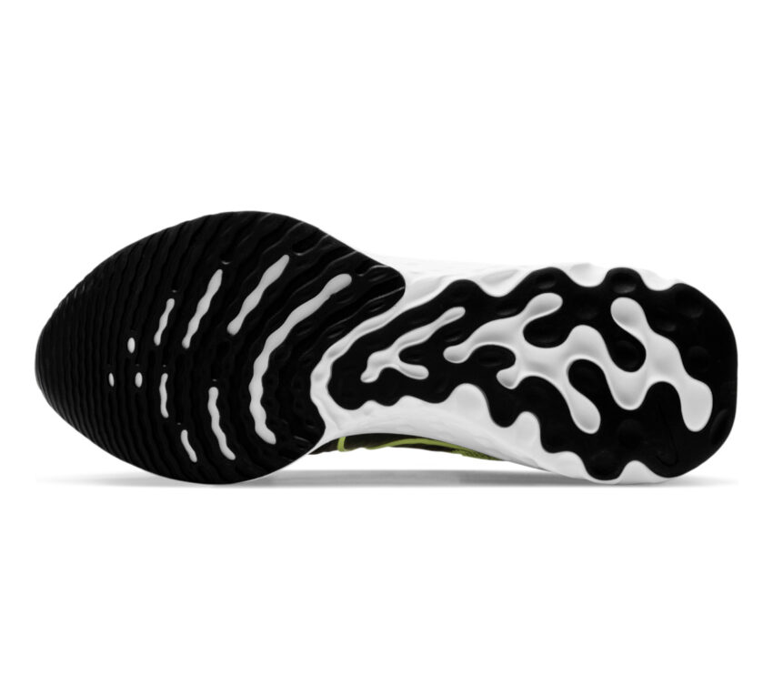 suola scarpe da running Nike React Infinity Run Flyknit 2 verdi fluo