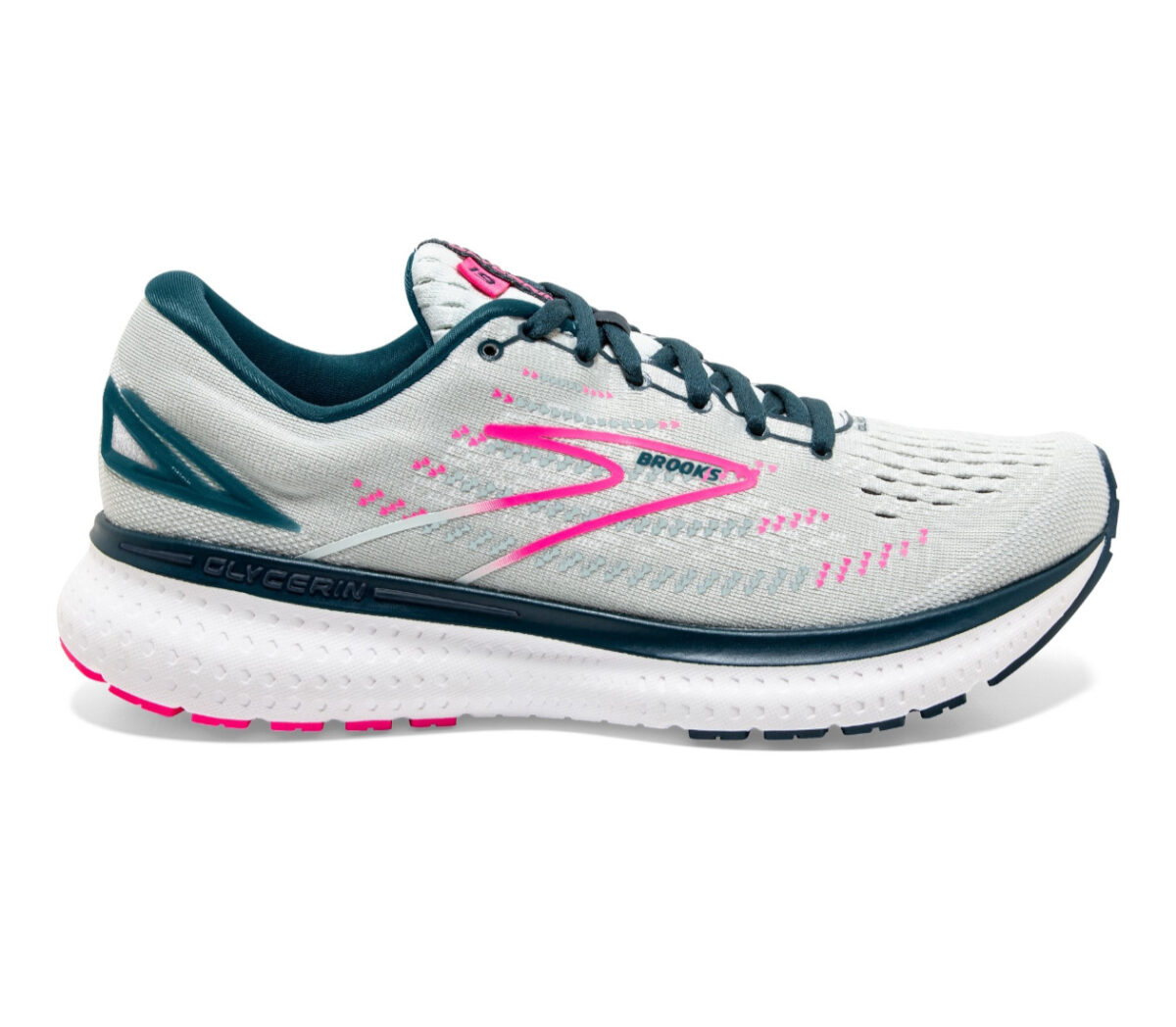 scarpa da running stabile da donna brooks glycerin gts 19 grigio rosa