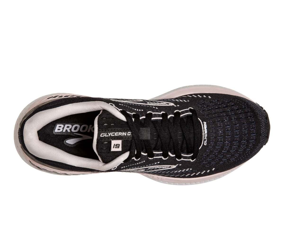 tomaia scarpa da running donna per pronazione brooks glycern gts 19 nera
