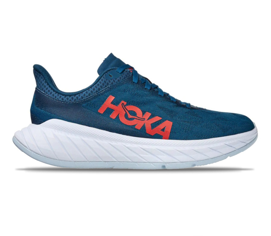 scarpa da running donna hoka one one carbon x 2 blu