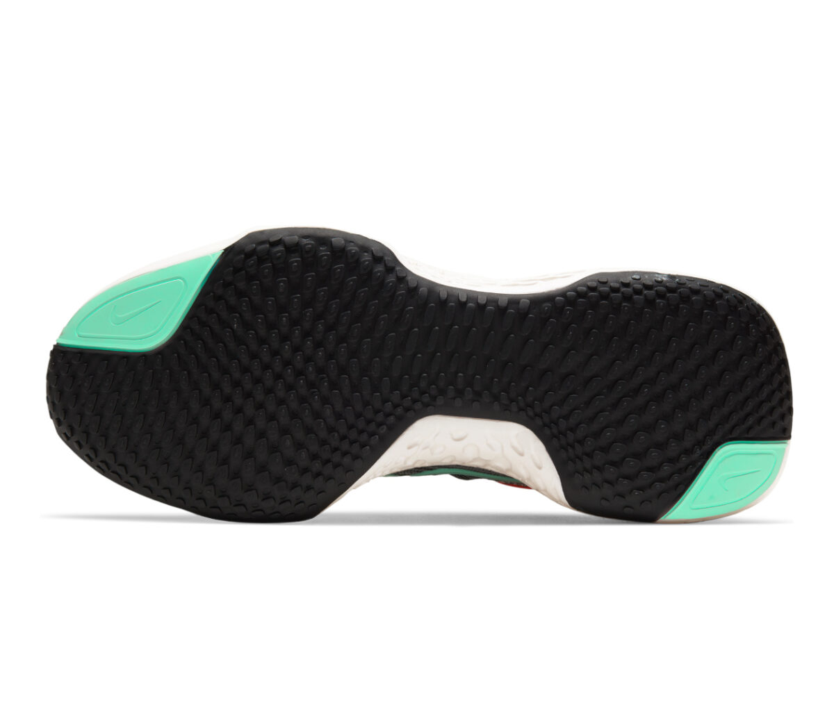 suola scarpa da running nike zoom x invincible per uomo rossa e nera