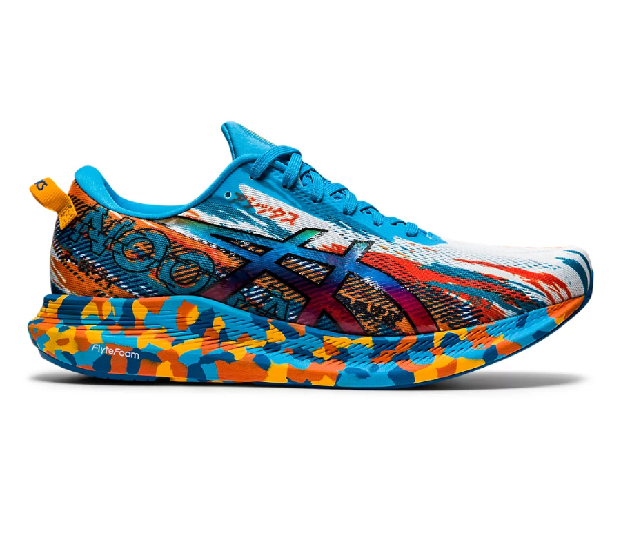 scarpe da triathlon asics noosa tri 13 blu e arancioni