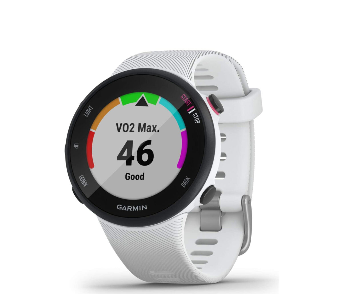 orologio gps running garmin forerunner 45 s bianco