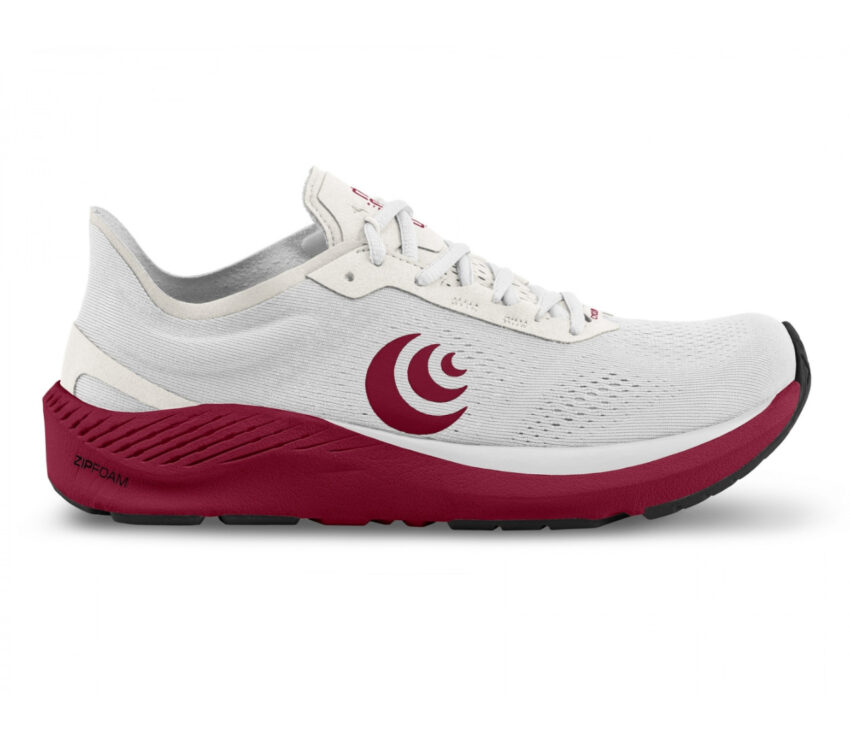 scarpa running minimal donna topo cyclone rossa e bianca