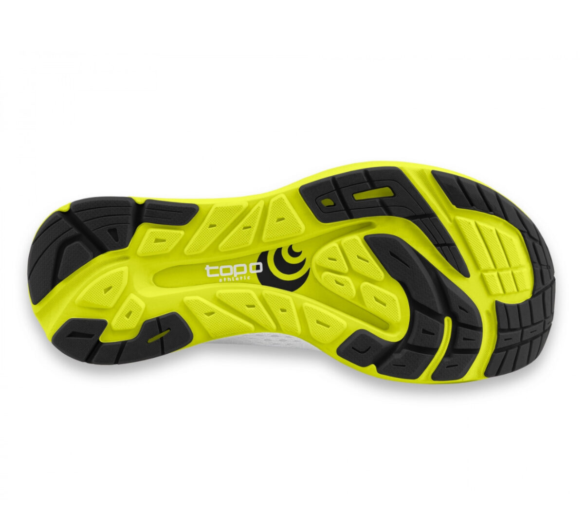 suola scarpa da running minimal drop basso topo cyclone bianca uomo