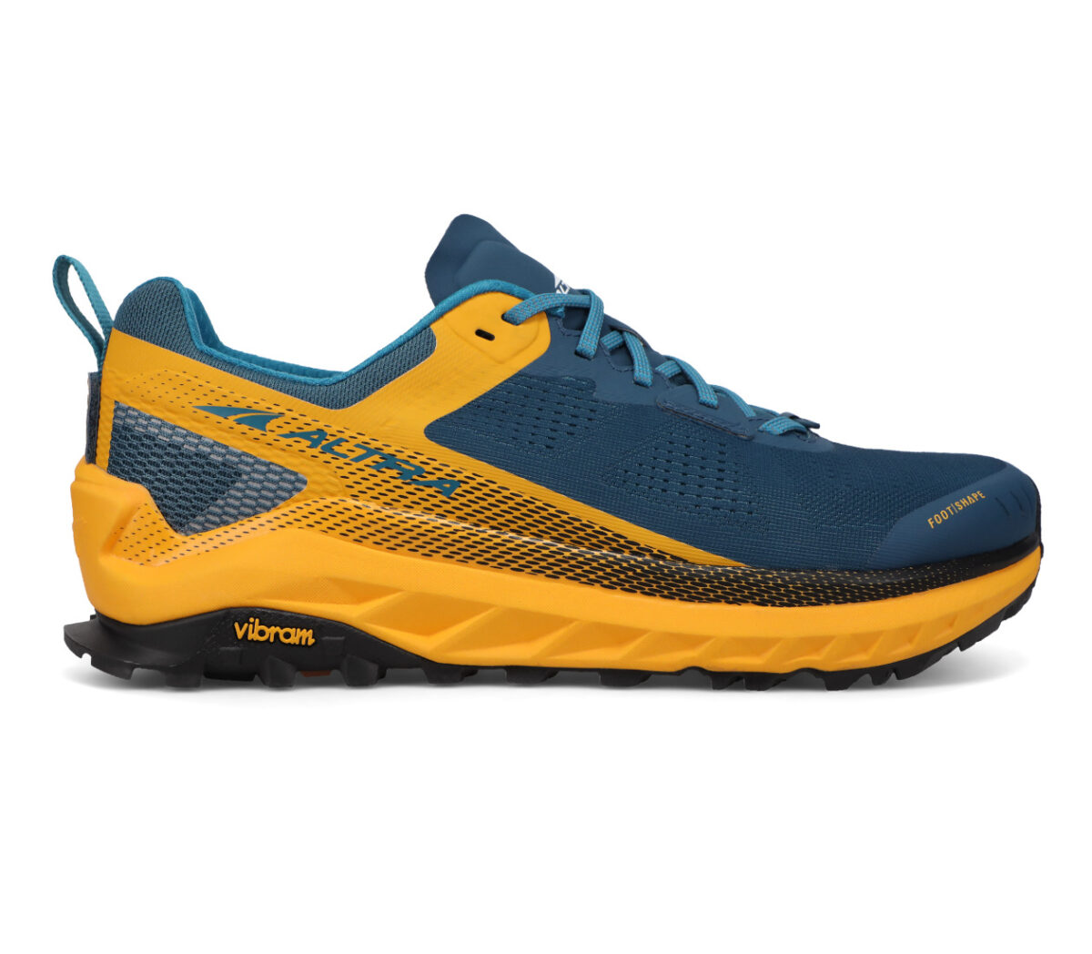 scarpa da trail running uomo altra olympus 4 gialla e blu