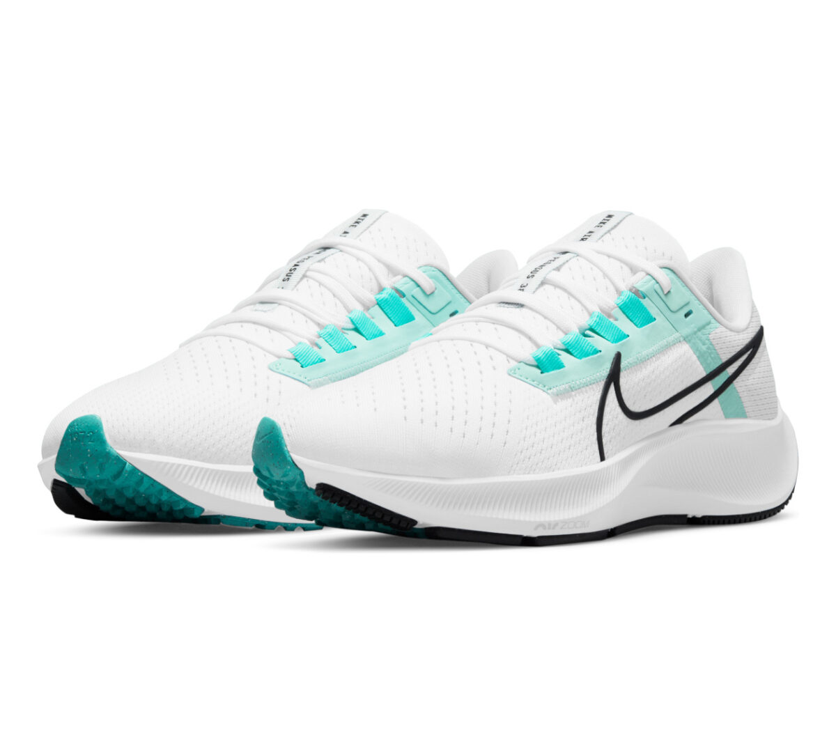 coppia scarpa running donna nike pegasus 38 bianca