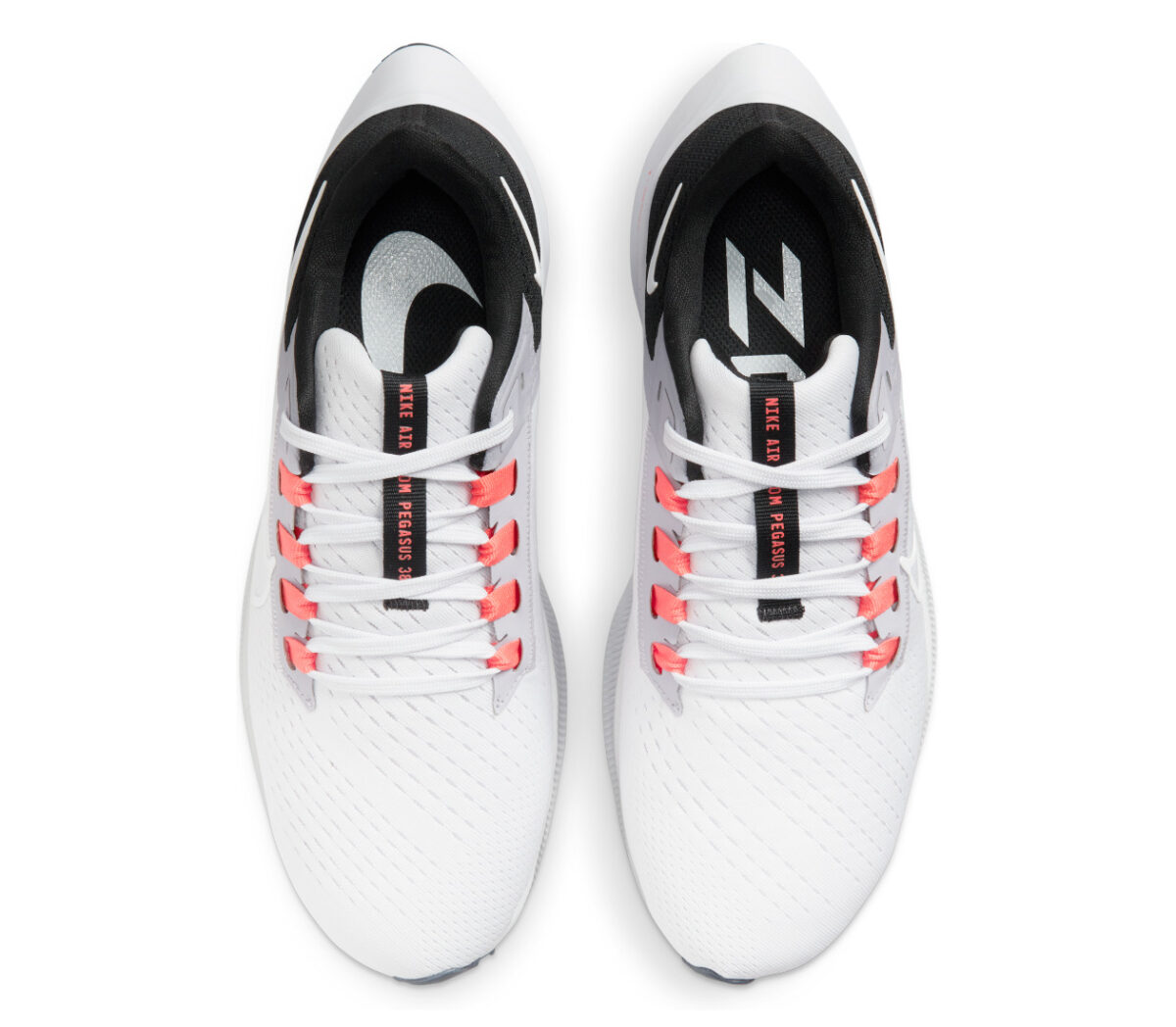 tomaia scarpa da running donna nike pegasus 38 bianca e grigia