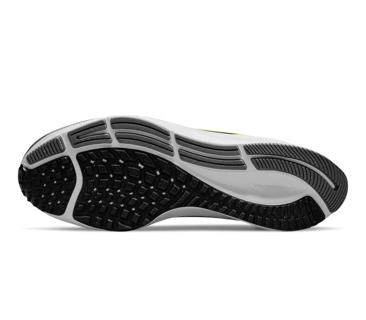 suola scarpa running uomo nike pegasus 38 nera gialla
