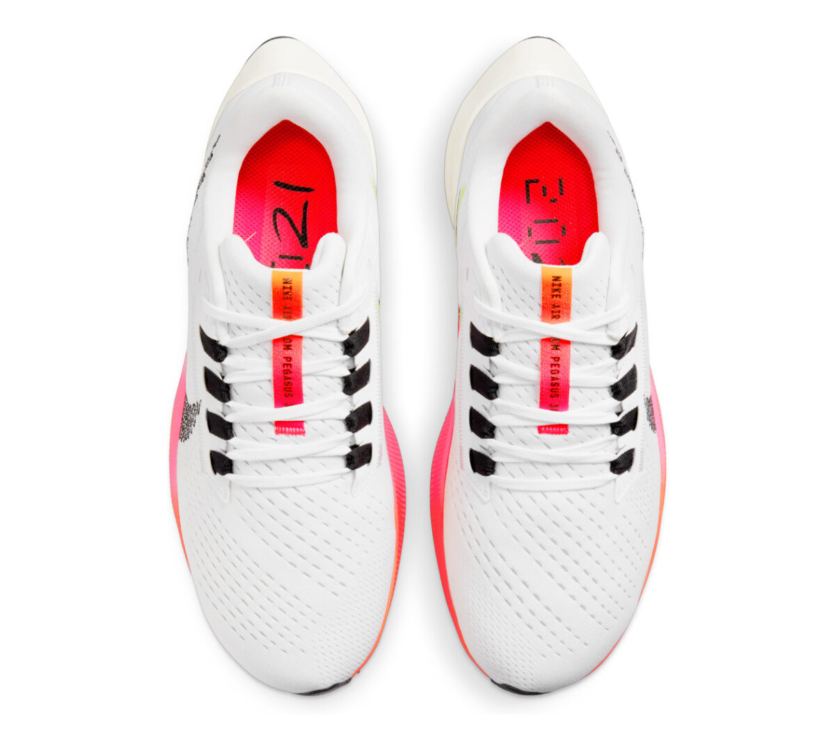 tomaia scarpa running donna nike zoom pegasus bianca e rosa
