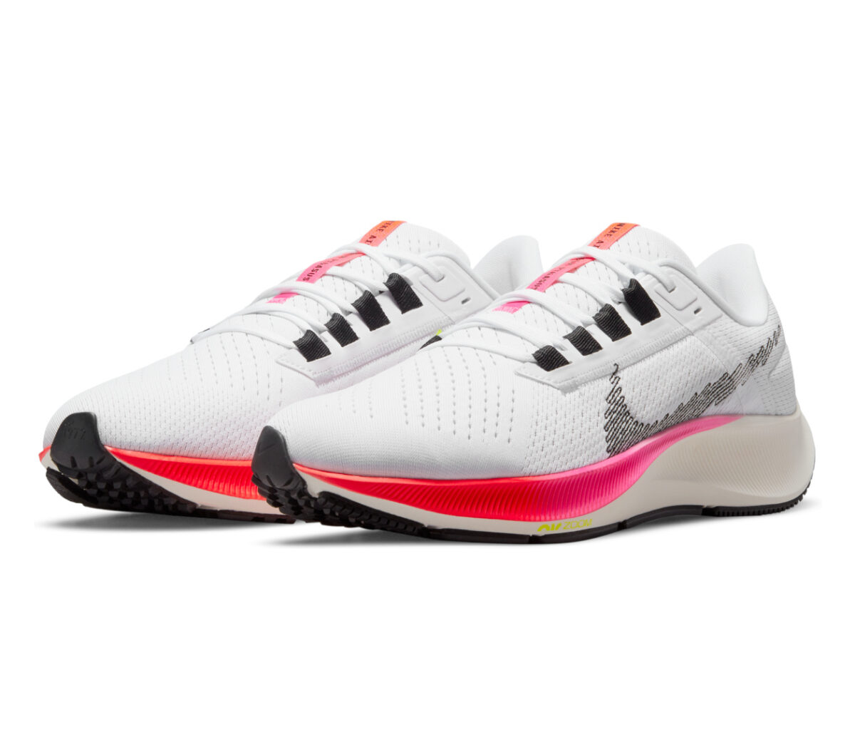 coopia di nike pegasus 38 uomo bianche e rosa