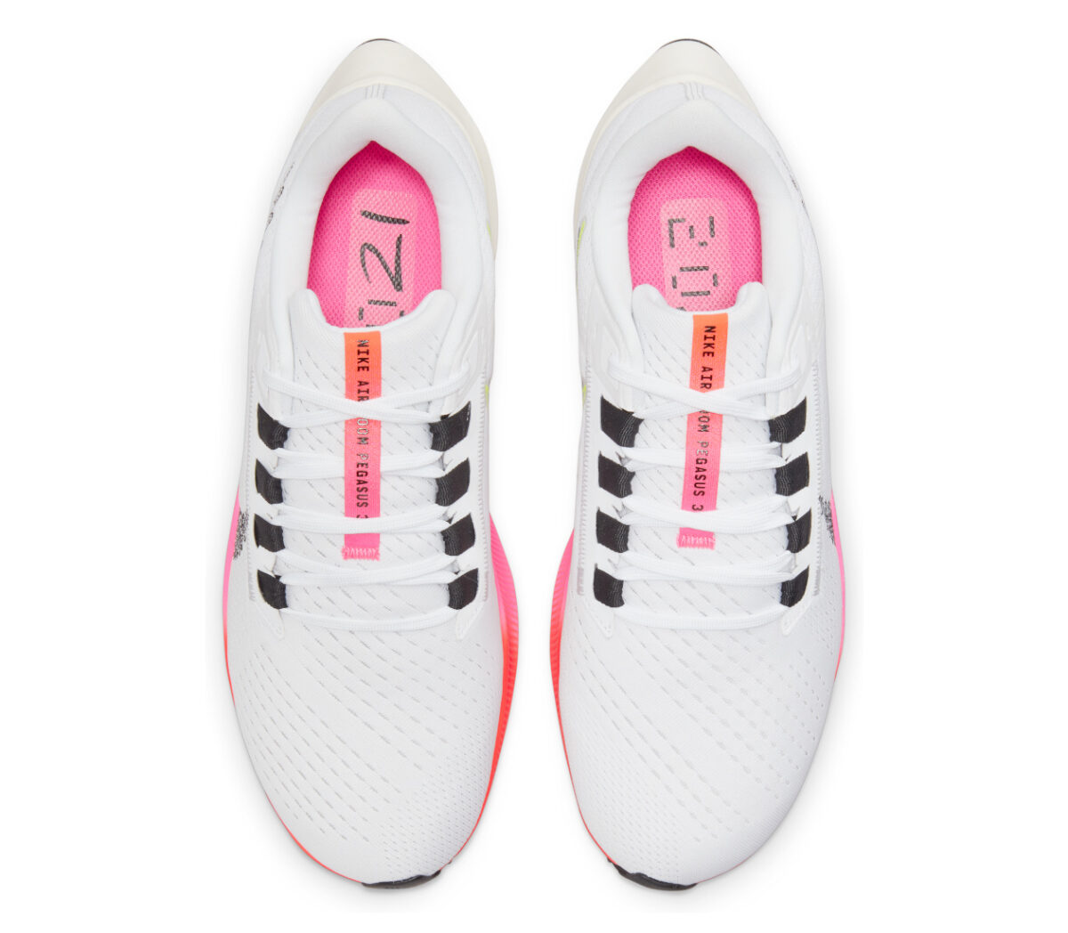 tomaia nike pegasus 38 uomo bianche e rosa