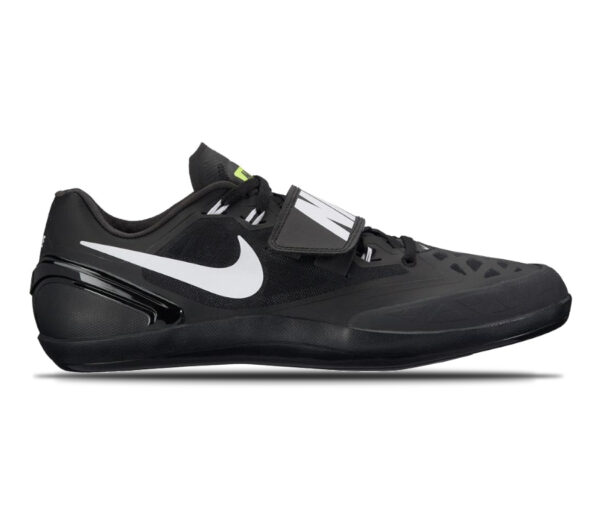 suola scarpa da lancio su pista nike zoom rotational nera