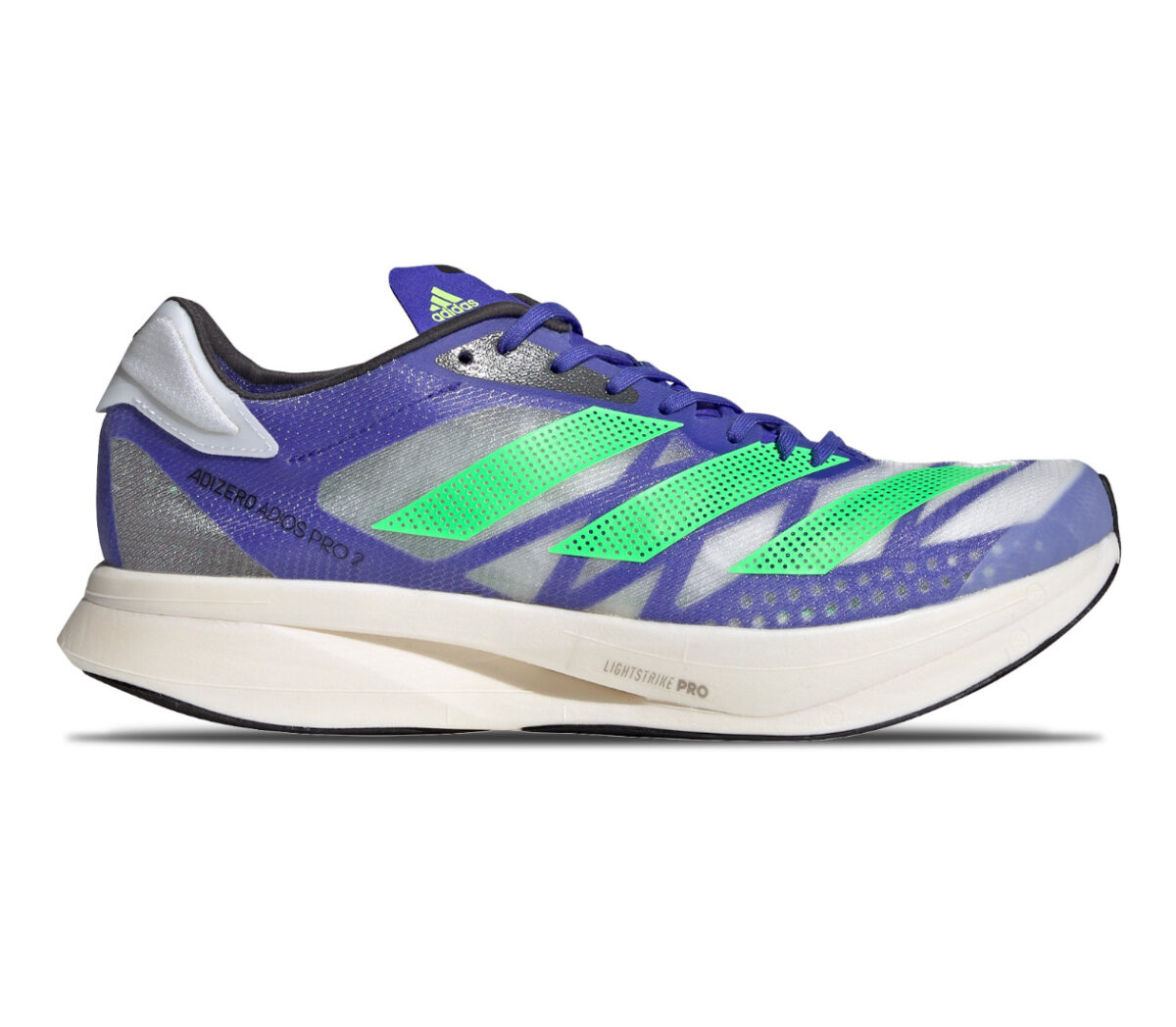 scarpa da running unisex reattiva adidas adios pro 2 blu e verde
